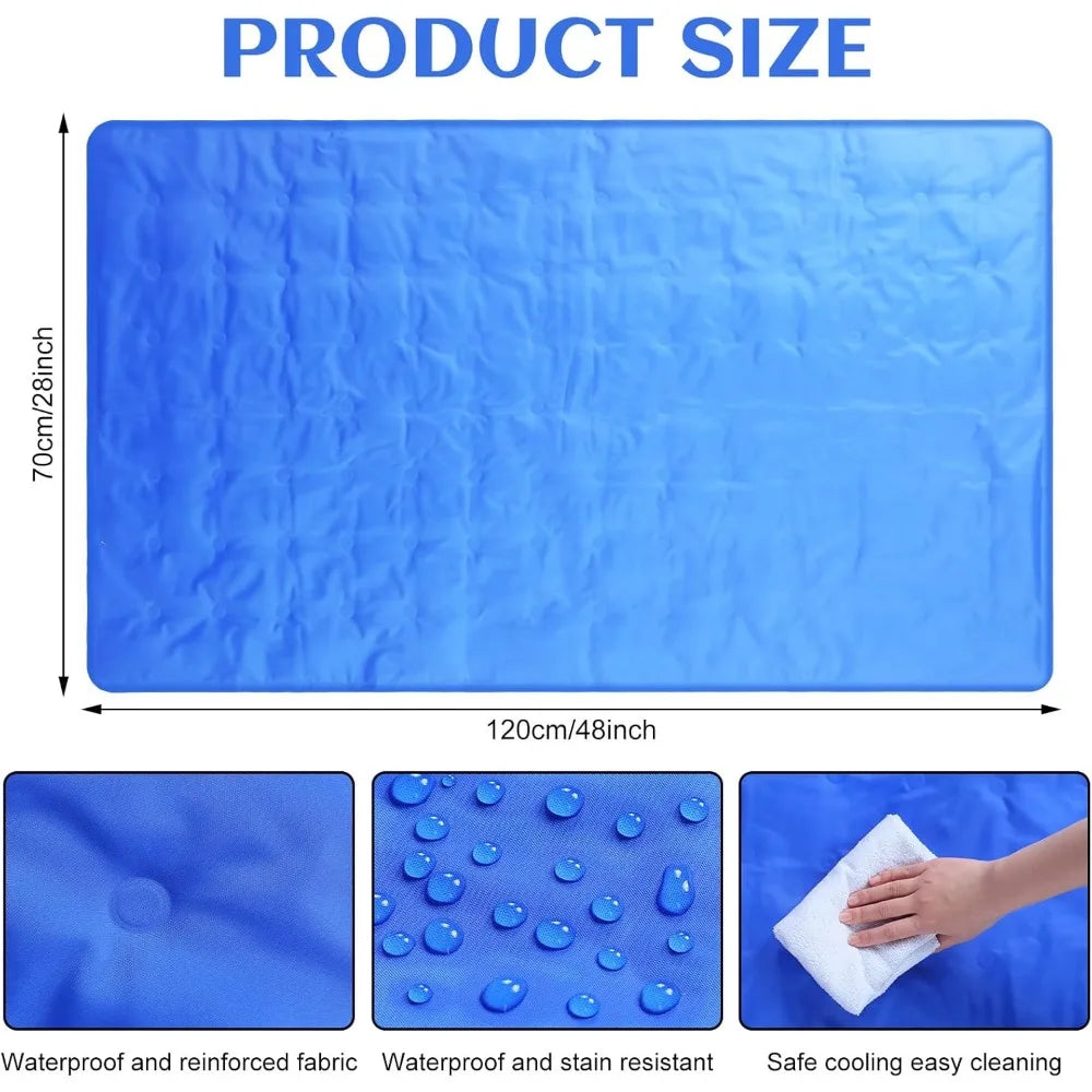 Cooling Gel Bed Mat for Hot Sleepers Pain Relief No Water or Electricity 48x28