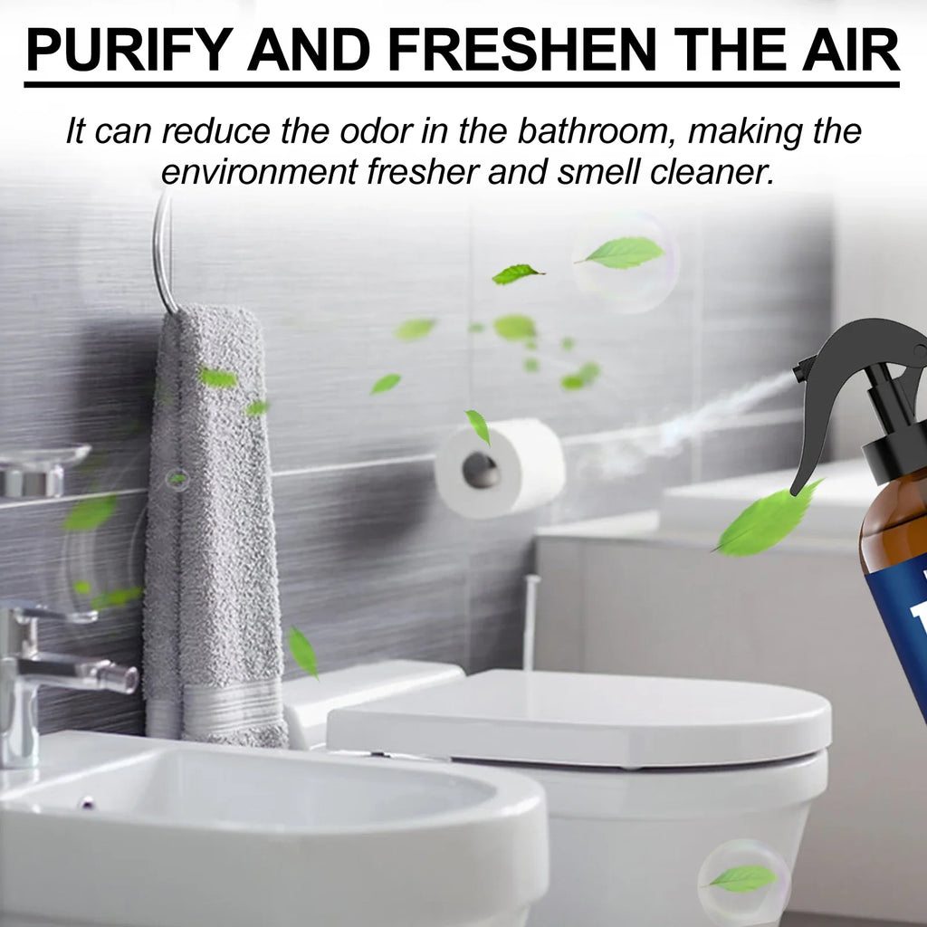 Bergamot Bathroom Deodorizer Spray Multi-functional Air Freshener for Kitchen Bedroom Interior Household Air Purification Spray