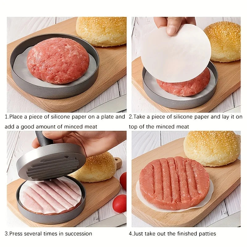 1PC Non-Stick Burger Press Patty Maker Metal Hamburger Mold for Beef