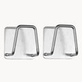 2PCS Stainless Steel Sink Sponge Holder Self Adhesive Drain Drying Rack Wall Hooks Accessories Storage Organizer