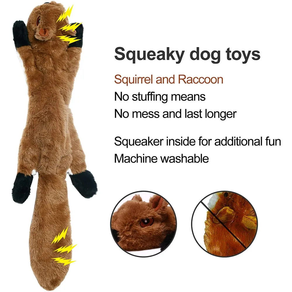 Soft Fleece Squeaky Dog Toy | Gentle Plush Toy for Small and Medium Dogs
