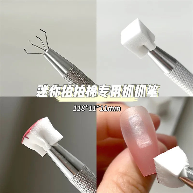 50PCS Sponge Gradient Nail Art Stamper Tools Gel Polish Color Gradient Brush Glitter Powder Dotting Pen For Manicure Accessories