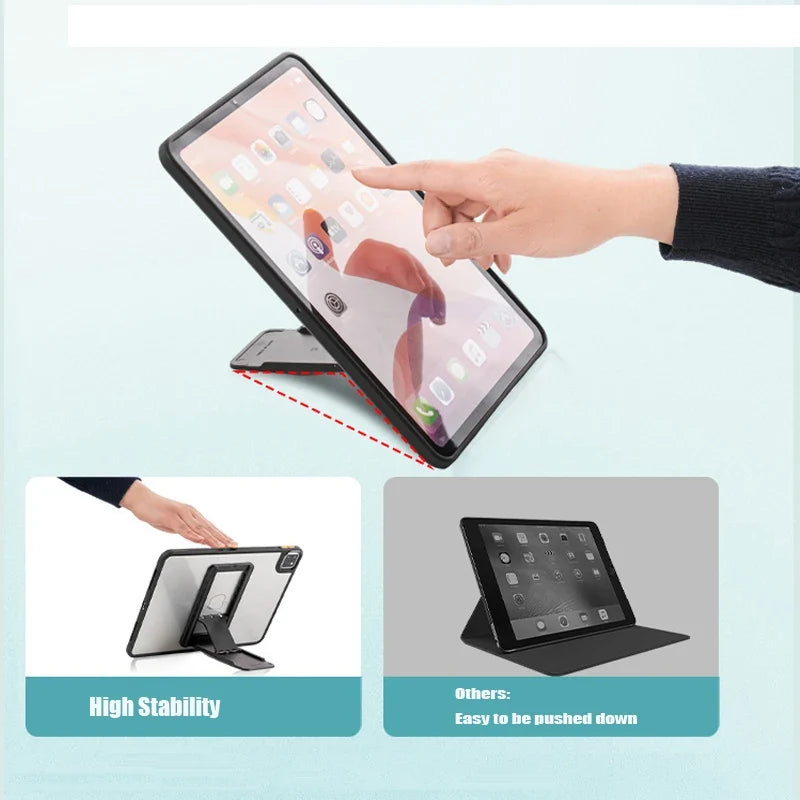Portable Tablet Stand Foldable Storage Portable Sticky Creative Tablet Bracket for Ipad Desktop E-Reader Bracket Tablet Holder