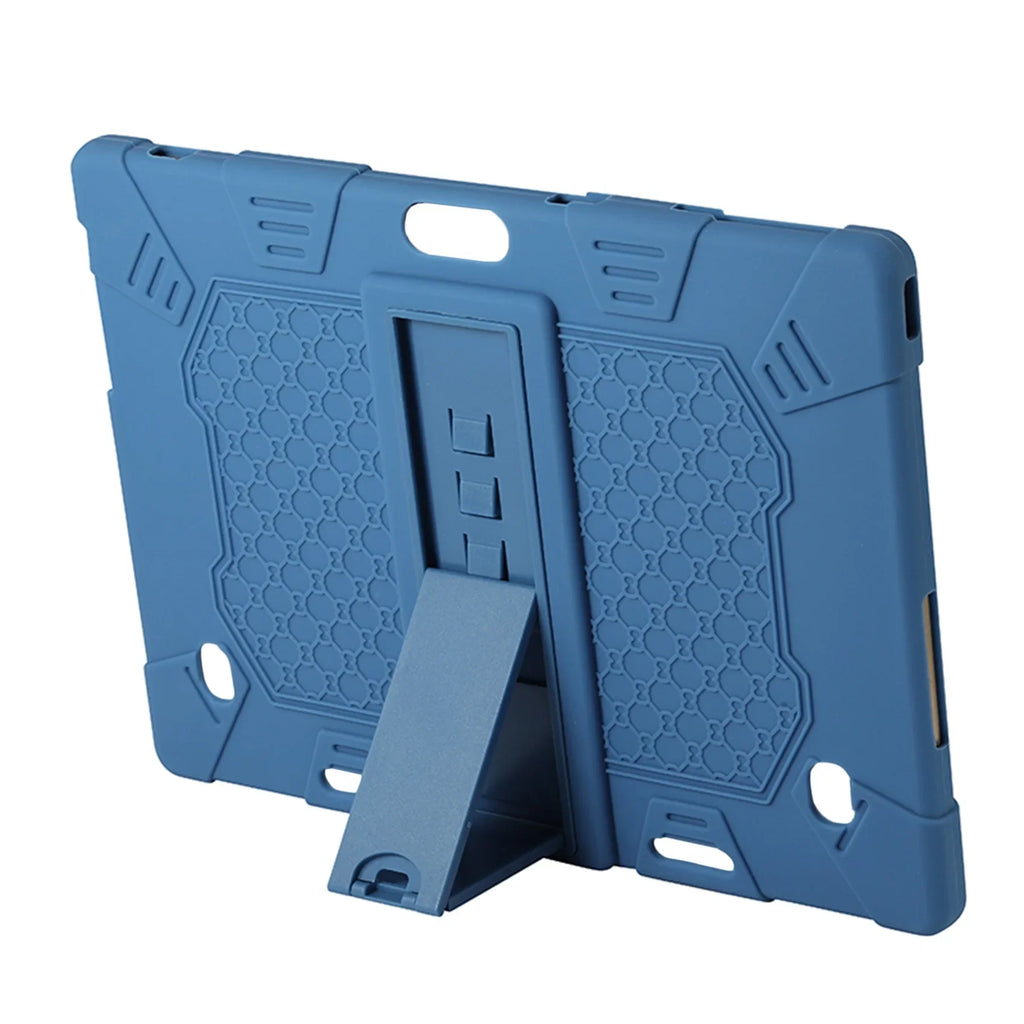 Tablet Case for Teclast M30 M30 PRO 10.1 Inch Tablet Silicone Case Adjustable Tablet Stand with Pen(Blue)JAS