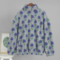 TARUXY Fleece Printing Sweatshirt Women's Half-Zip Sweatshirt Fleece Loose Turtleneck pullover Female Winter Leisure Sweatshirt
