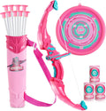 Joyfy LED Light Up Kids Bow and Arrow Set Outdoors