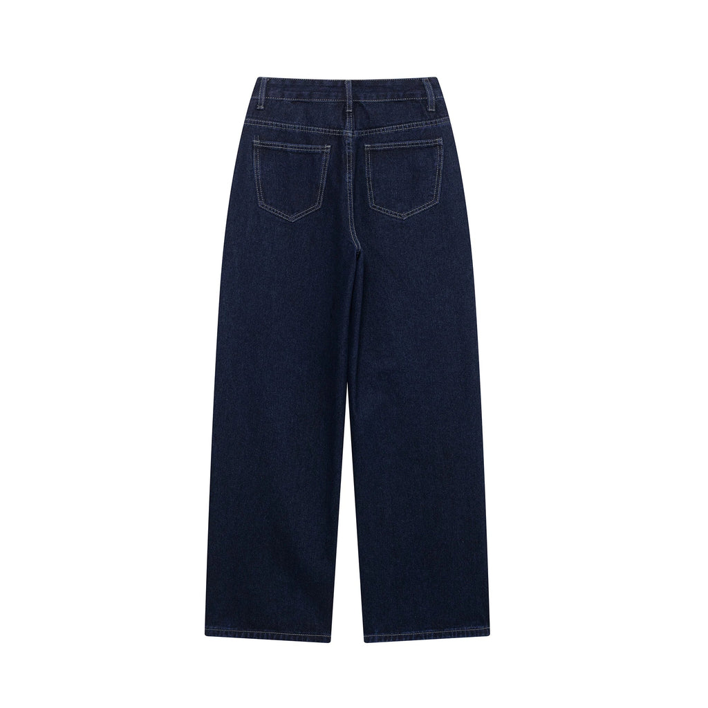 DUOPERI Women Fashion 2 Pieces Sets With Belt Denim  Jackets & Vintage Front Zipper Jeans Trousers Feamle Chic Lady Pants Sets