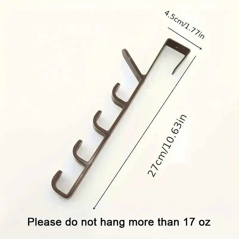 1pc Bedroom Door Hanger Clothes Hanging Rack Over the Door Plastic
