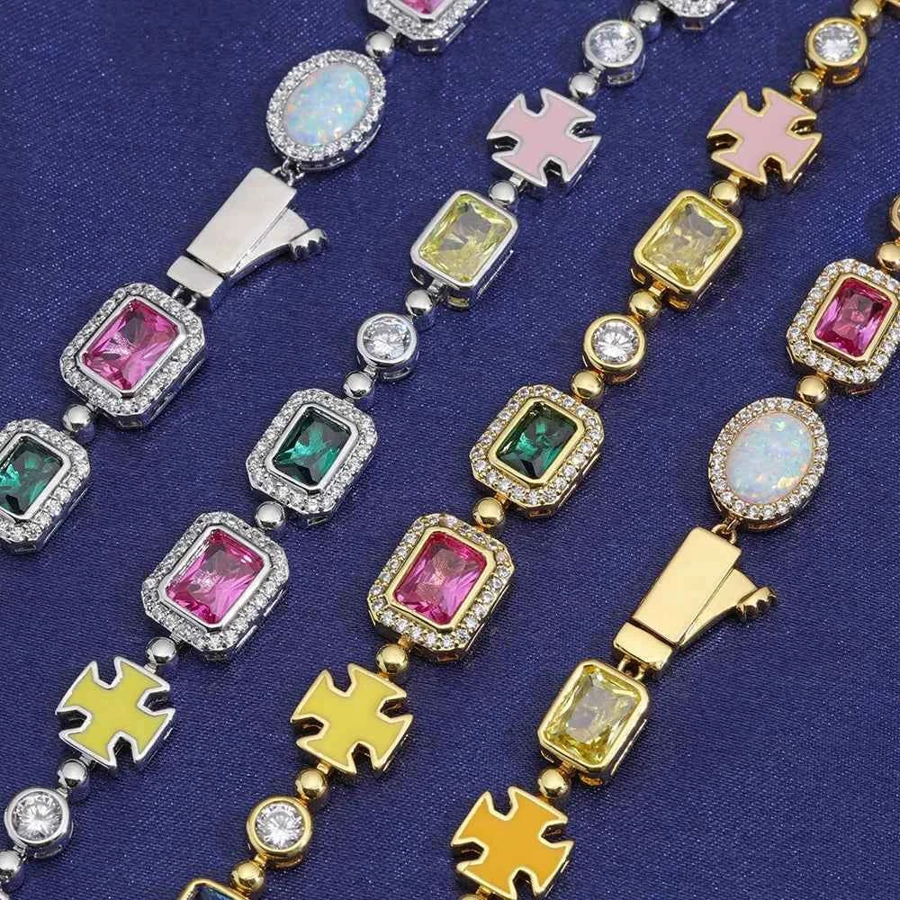 Colorful Gemstone Necklace (Unisex)
