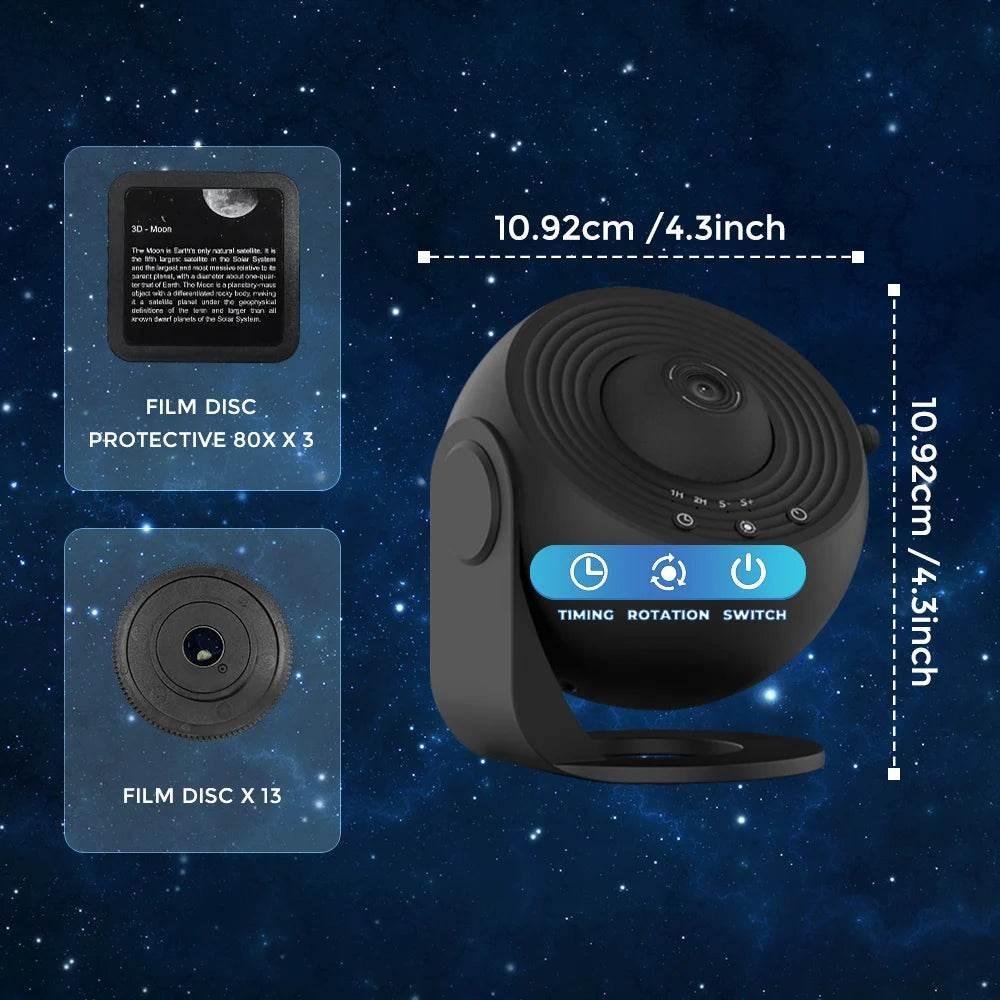Star Projector 13 Planetarium Galaxys Projector With 360°Rotation