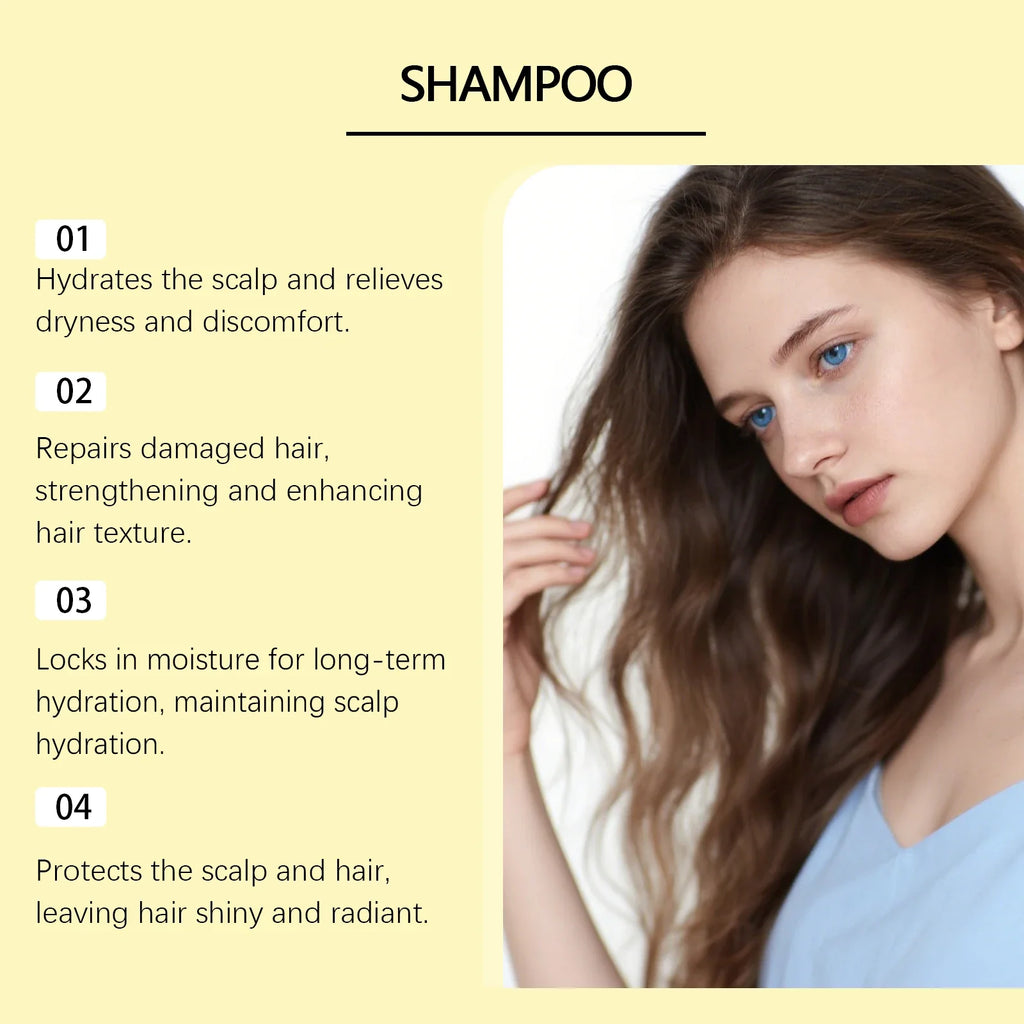 Rosemary Hair Care Shampoo with Biotin Moisturizing Scalp Treatment Volumizing Oil Control Daily Use Natural Hair Care