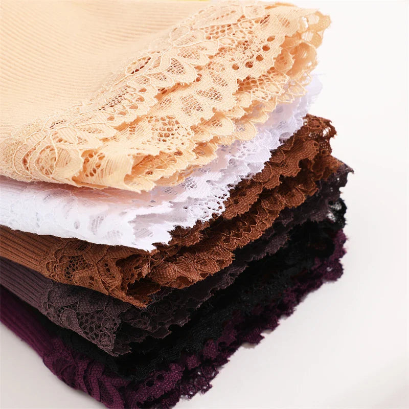 3Pcs Sexy Cotton Lace Panty Women Low Waist Panties Underwear S-XL Solid Color Ladies Briefs Lingere Underware Comfortable Women