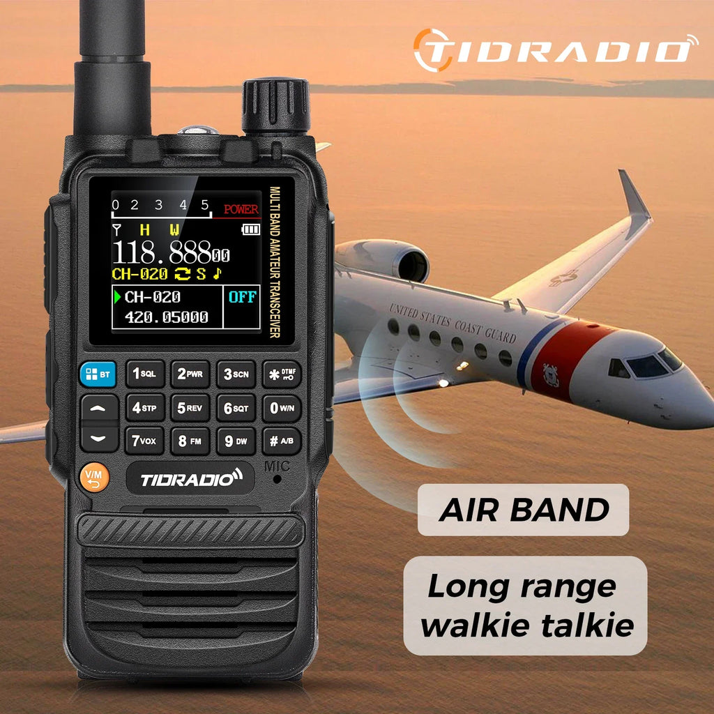 TIDRADIO H3 Walkie Talkie Long Range USB C Charging