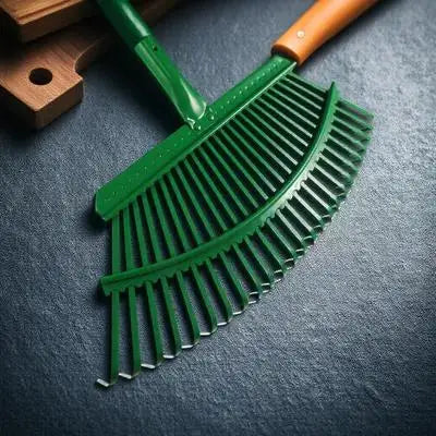 Heavy Duty Carbon Steel Garden Rake For Leaves And Debris