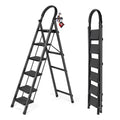 Step Ladder, Folding Step Stool, Heavy-Duty Step Ladder Stool with Handrail Wide Pedal, Anti-Slip Step Ladder with Handgrip, Mul