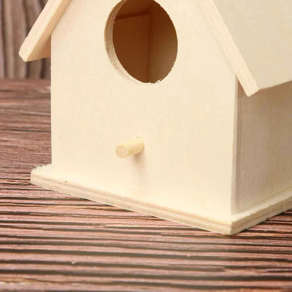 Cage Garden Wooden Bird Outdoor Hanging Bird Nest Birdhouse Accessories Box Garden Pet Yard Cages Bird Decoration Creativity