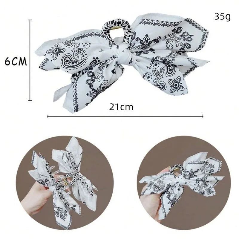 New Double-Sided Cashew Flower Love Grabbing Clip Butterfly Knot Hair Clip Summer Vacation Shark Clip Fashion