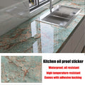 40cm New Marble Kitchen Oil-proof Wall Stickers Self-adhesive Stain-resistant High Temperature Kitchen Wallpaper Home Decorative