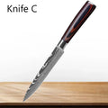 Professional Kitchen Knives Stainless Steel Knife Fruit Peeling Meat Cleaver Knife Boning Knife Paring Cooking Knives