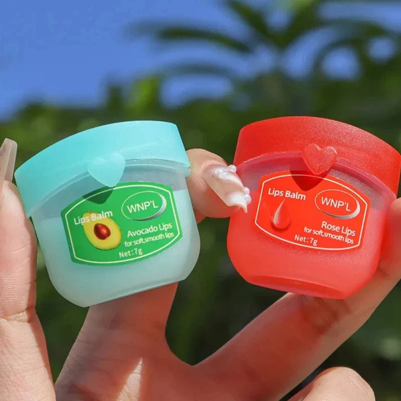 Fruit Series Lip Balm Lips Avocado Honey Peach Cream Natural Nourishing Plant Lip Balm Tinted and Clear Lips Care