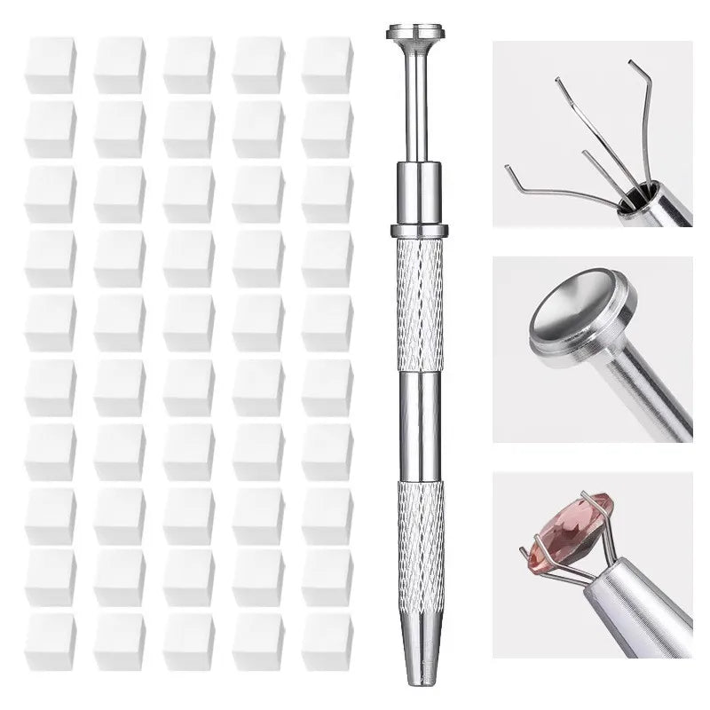 50PCS Sponge Gradient Nail Art Stamper Tools Gel Polish Color Gradient Brush Glitter Powder Dotting Pen For Manicure Accessories