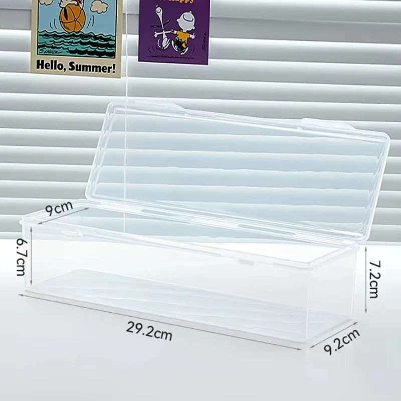 Transparent plastic storage box, capable of holding 550+gaming cards, used for storing PTCG/MTG cards