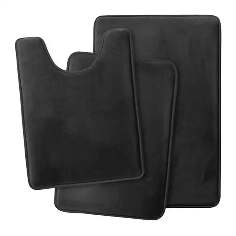 G6KF Set of 3 Bathroom Rugs Toilet Mats Super Absorbent Floor Mat European Decoration