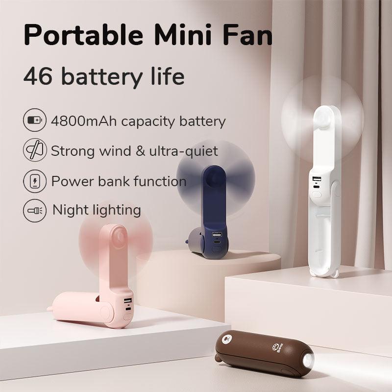 Mini Rechargeable 3in1 Pocket Fan