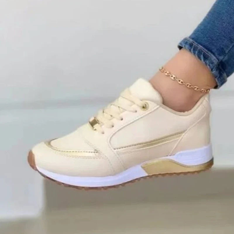 2026 Women's Mesh Sneakers Patchwork Lace Up Flat Shoes for Women Lightweight Female Shoes Classic Versatile