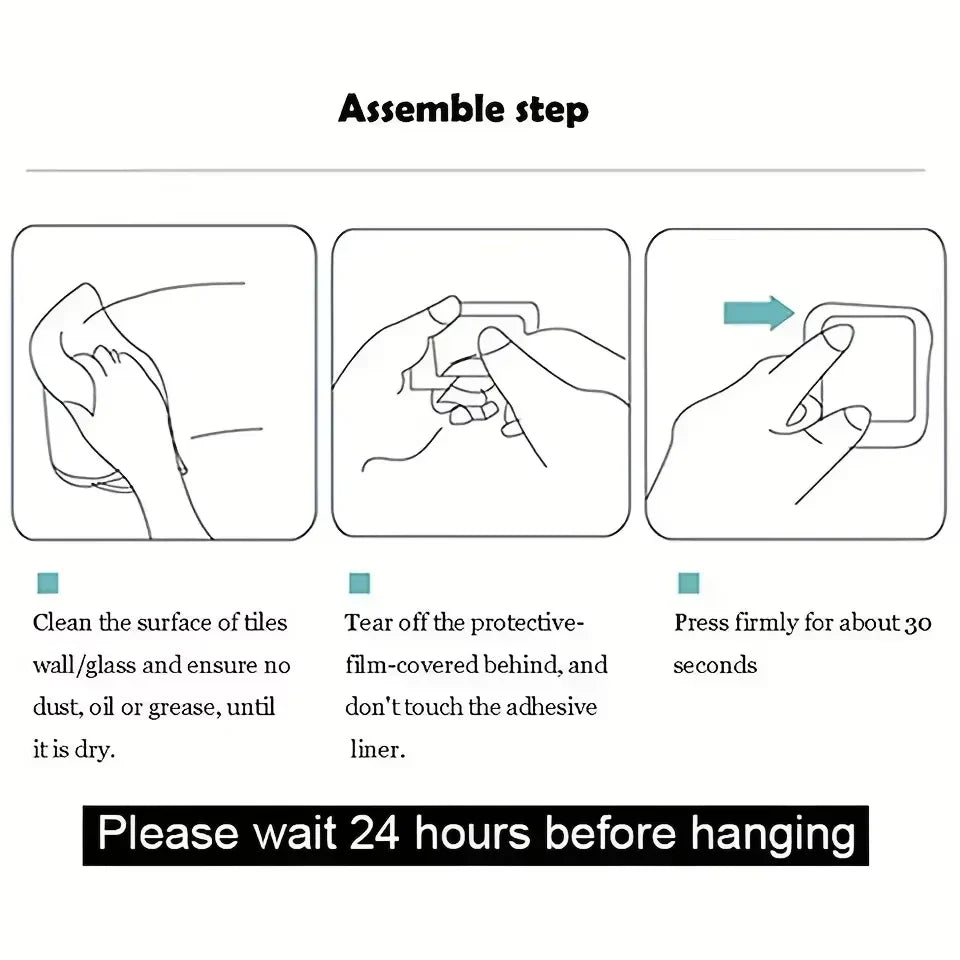 1pcs, No punching self-adhesive hook, Stainless steel bathroom hook,bathroom accessories kitchen organizer