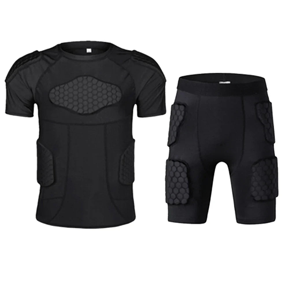 Sports Honeycomb Anti-Collision Suit Anti-Collision T-Shirt Shorts Football Cycling Sports Protective Gear