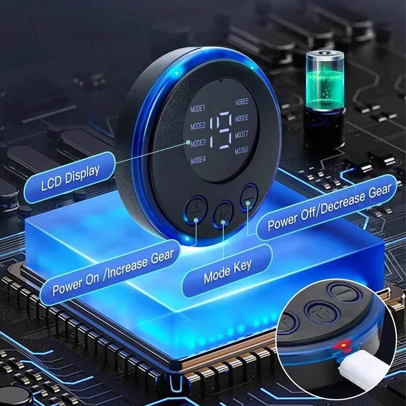 Wireless EMS Muscle Stimulator - 6 Modes, 10 Levels
