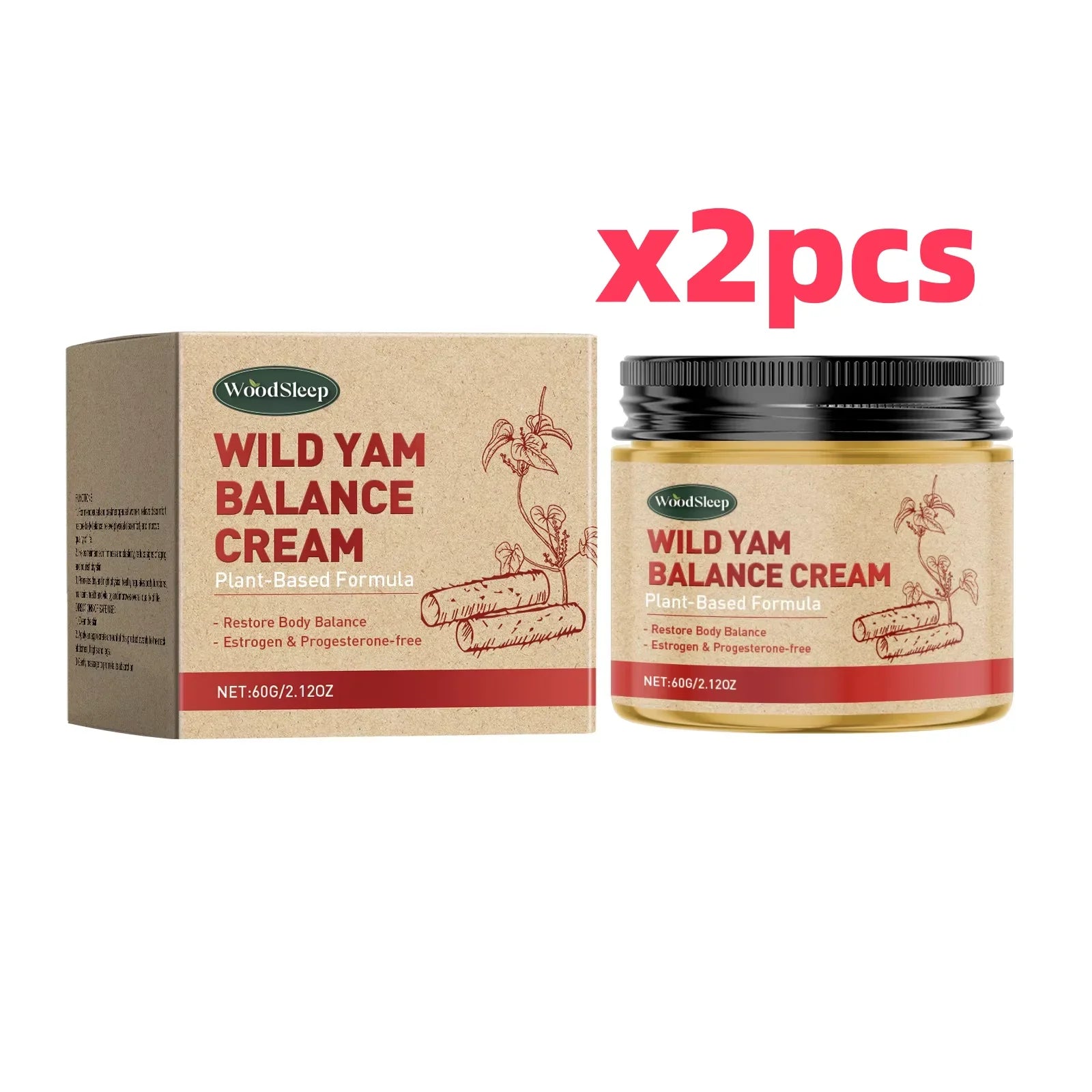 Wild Yam Cream Progesteron Hormone Regulation Balancing Tightening Smoothing Moisturizing Wrinkles Removing Women's Health Balm