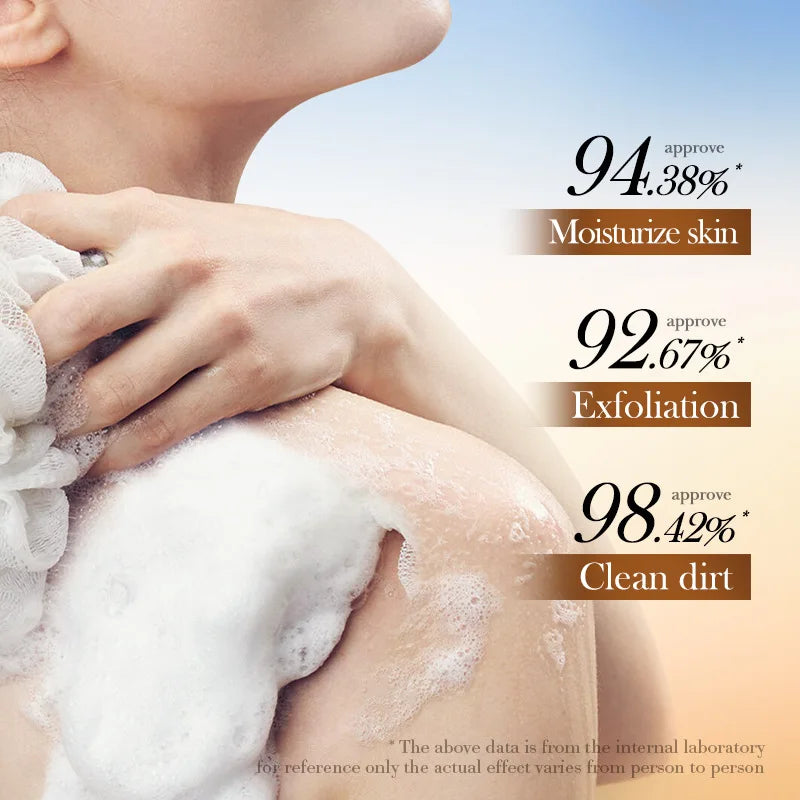 SADOER Oat Scrub Exfoliating Facial Soap Face Wash Foam Facial Cleanser Moisturizing Anti-aging Body Bathing Soap Exfoliator