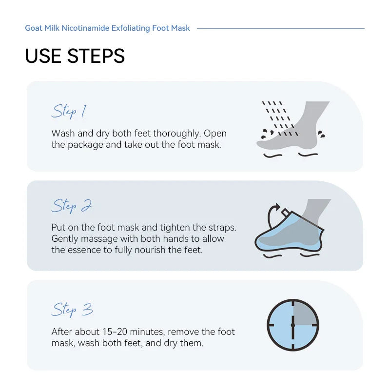 Exfoliating Foot Mask Feet Peeling Mask Spa Socks Smooth Dead Skin Remover Moisturizing Whitening Anti-Cracked Foot Skin Care