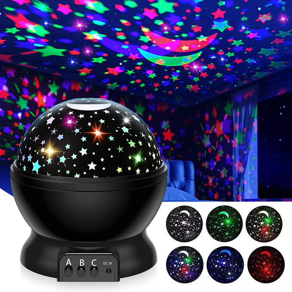 Night Lamp Projector Starry Sky Night Light Projector Baby Lamp Decor Rotating Starry Nursery Moon Galaxy Projector Table Light