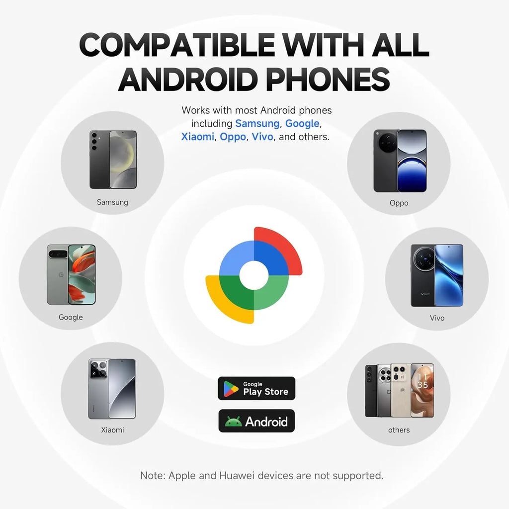 MiLi Google Find My Gps Tracker Android Bluetooth Smart Activity Trackers Wearable Devices Android Airtag Waterproof Smart