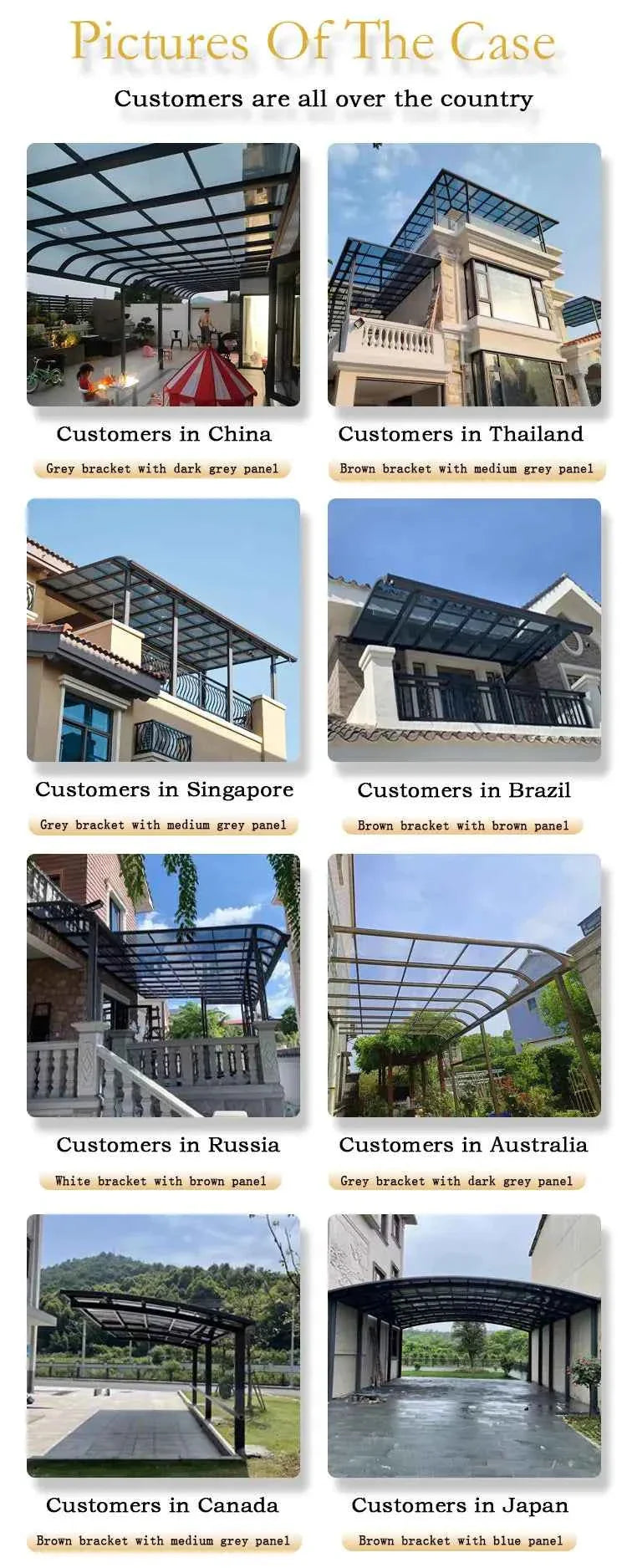 Pergola Gazebos Carport Canopy Garden Buildings Awning Sunroom Pavilion Houses Decoration Waterproof Shadow Patio Yard & Garden