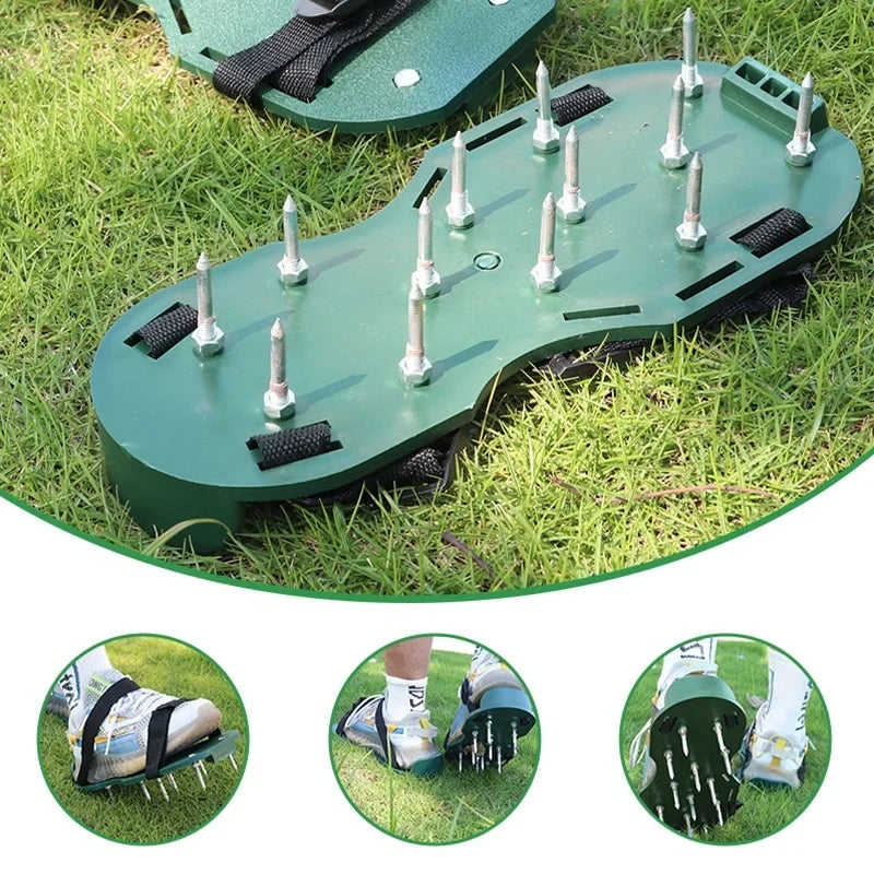 Grass Nail Shoes Garden Yard Lawn Aerator Shoes Grassplot Aerating Soil Spike Sandals