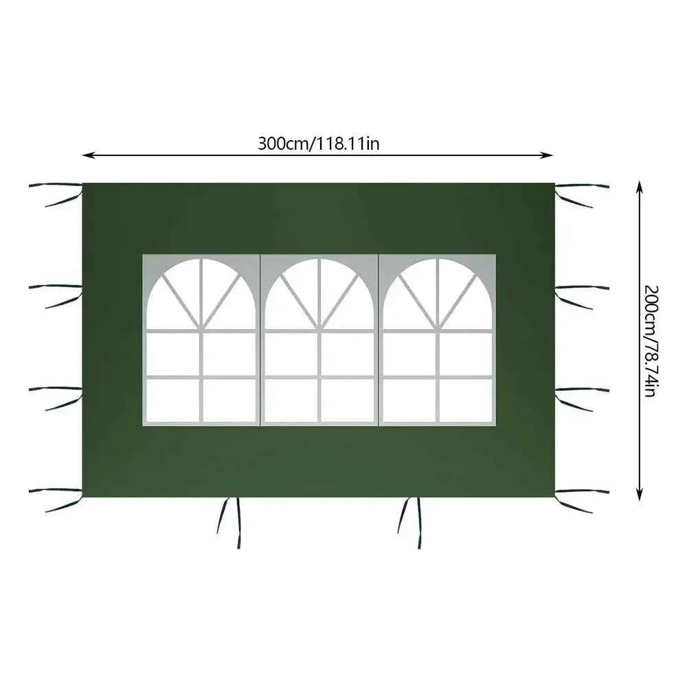 3x2m Waterproof Gazebo Awning Sunshade - Durable Oxford Sun Shade Sail for Camping & Garden