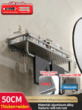 bathroom rack bathroom shelf toilet space aluminum hanging rack bathroom organizer hang on the wall