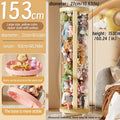 Transparent Doll Storage Box Plush Toy Organization Toy Storage Tube DIY Zipper Bins Kid Christmas Gift Children's Toy Organizer