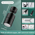 360° Rotary Kitchen Faucet Spray Head Filter washbasin Splash proof Adapter 2 Mode adjustable Kitchen Sink Faucet Aerator Crane