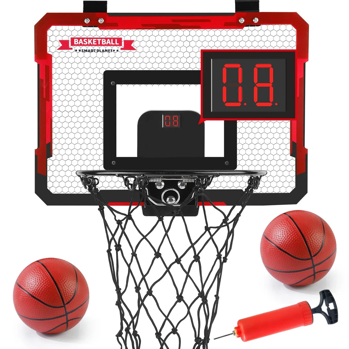 Indoor Kids Basketball Hoop, Dunkable Mini Basketball Hoop Over-the-Door, Teen Gift Toy, Halloween/Christmas/Thanksgiving gifts
