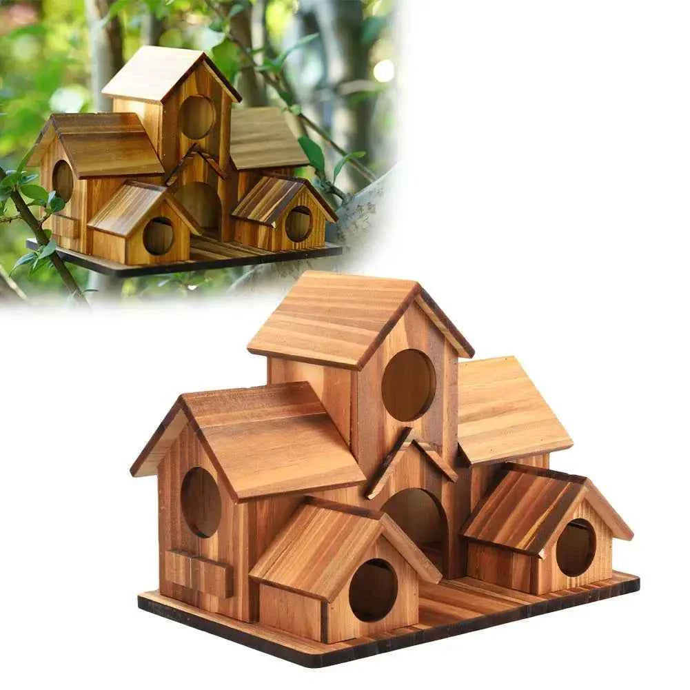 Bird Houses Bird Room Large Bird House for Garden Courtyard Backyard Decor Finch Bluebird Cardinals Handmade Humming 2026 1pcs