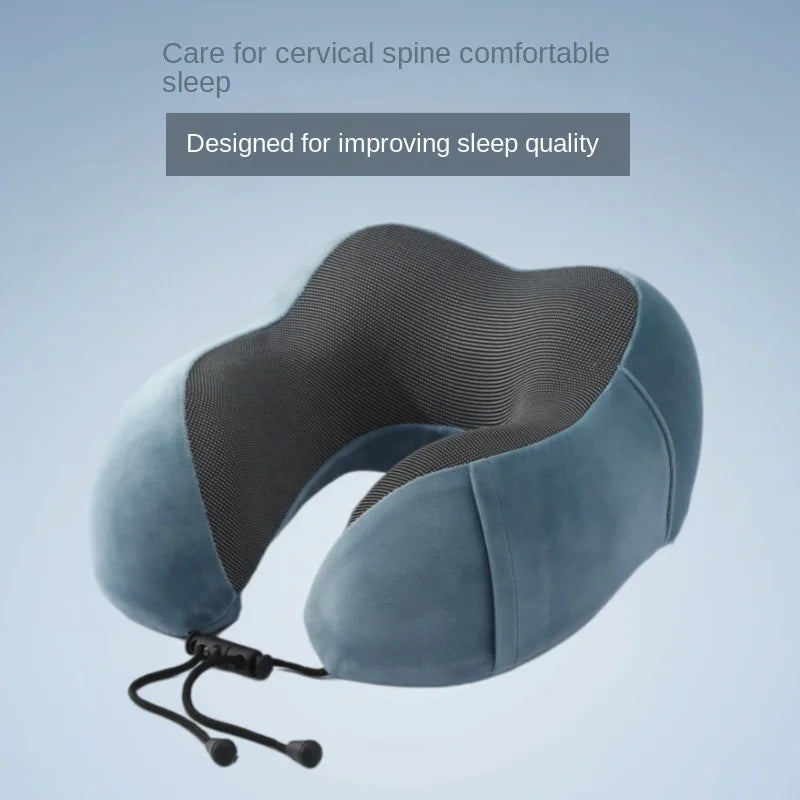 1pc Slow Rebound Travel Pillow,U-shaped Headrest Neck SupportPillow,Nap Pillow Travel Airplane Pillow For Office travel Airplane