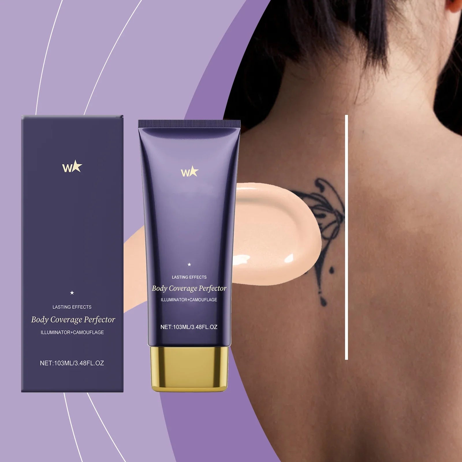 Tattoo Cover Concealer Long Lasting Waterproof Matte Scar Cover Makeup Products Body Concealer Full Coverage Foundation 103ml