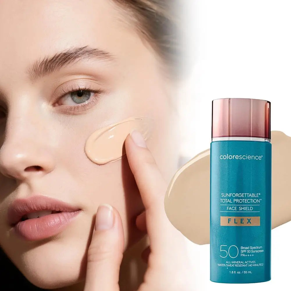 SPF 50 Tinted Moisturizer Self Tanning Lotion 55ml Natural Sun Kissed Glow Even Skin Tone Lightweight Non Irritating