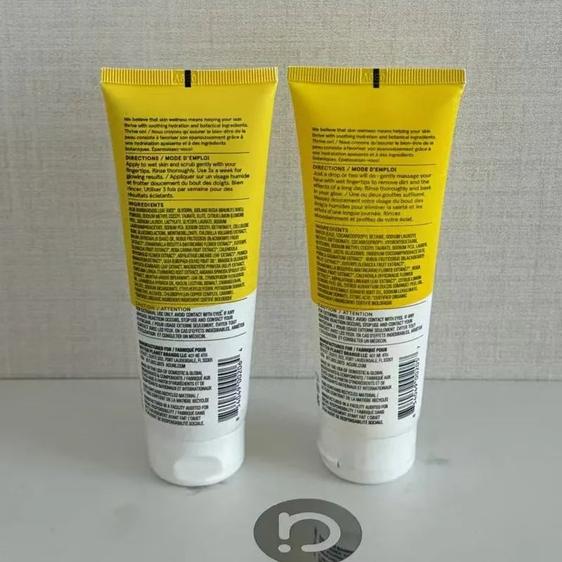 ACURE Exfoliating Blackheads Facial Pore Cleaning Green Mud Seaweed Scrub Facial Cleanser Skin Care Products