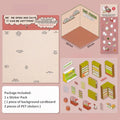 Plus Size 2.5D Cartoon Castle Town Landscape Sticker Scene DIY Toy Game Sticker Festival Birthday Gift for Kid Child Girl